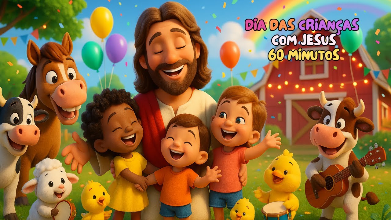 Dia das Crianças com Jesus | Louvor para Crianças | Coletânea de Música Gospel Infantil